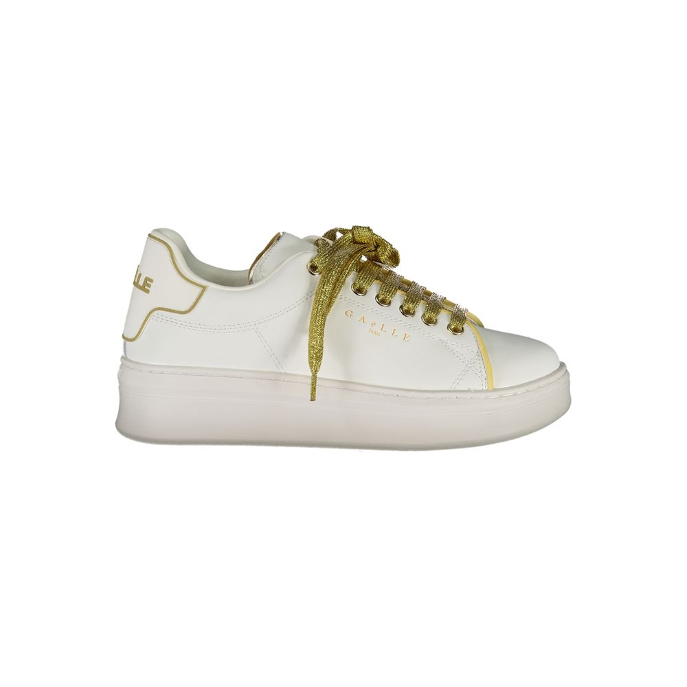 Gaelle Paris Weißer Polyethylen-Sneaker