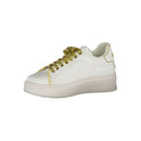 Gaelle Paris White Polyethylene Sneaker