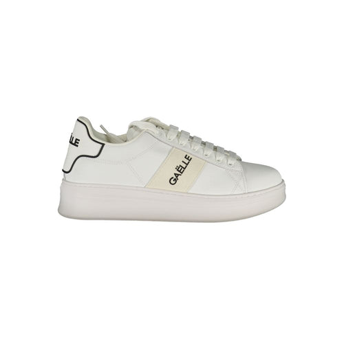 Gaelle Paris White Polyethylene Sneakers
