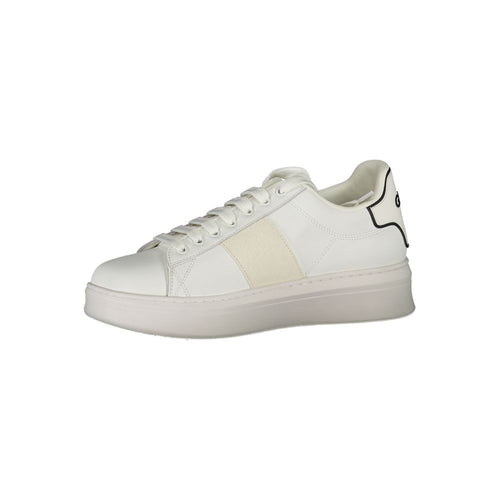Gaelle Paris White Polyethylene Sneakers