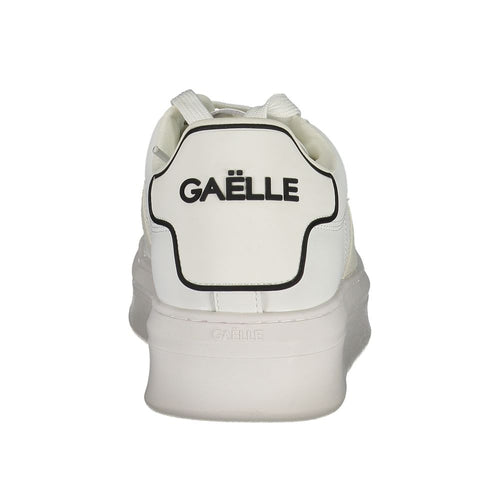 Gaelle Paris White Polyethylene Sneakers