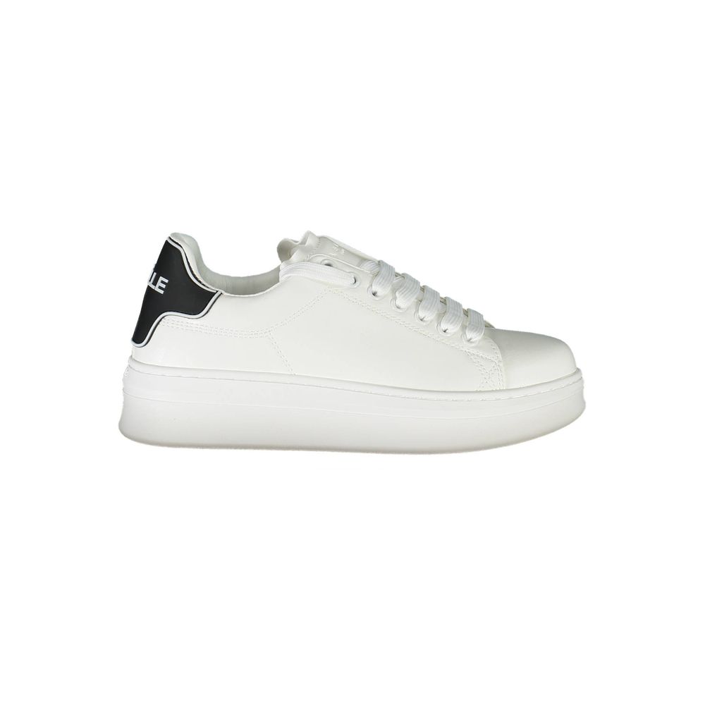 Gaelle Paris Weißer Polyethylen-Sneaker