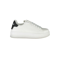 Gaelle Paris White Polyethylene Sneaker