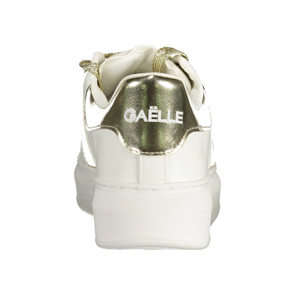 Gaelle Paris Weißer Polyethylen-Sneaker