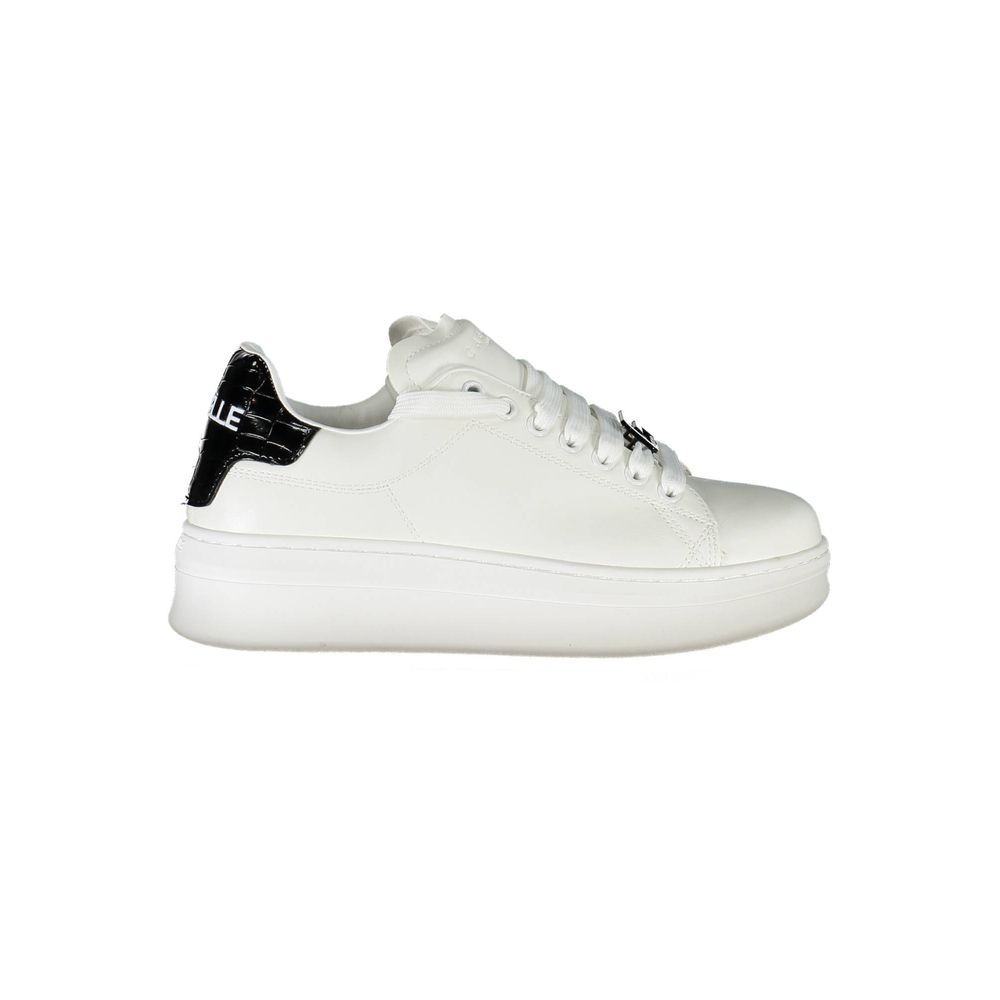 Gaelle Paris Weißer Polyethylen-Sneaker