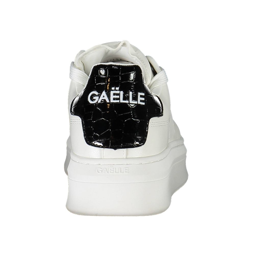 Gaelle Paris Weißer Polyethylen-Sneaker