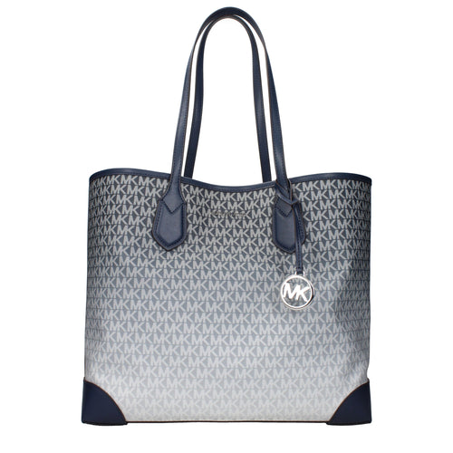 Michael Kors Blaue Stoff-Umhängetasche