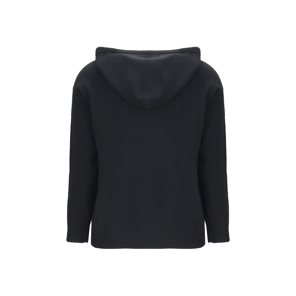 Max Mara Schwarzer Woll-Sweatshirt