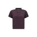 Margiela violet-colored viscose polo shirt
