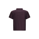 Margiela violet-colored viscose polo shirt