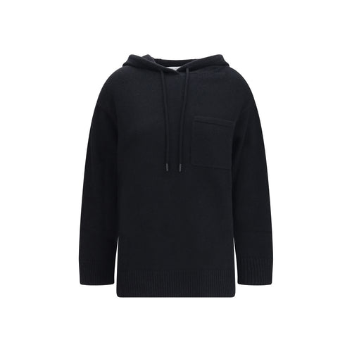 Max Mara Schwarzer Woll-Hoodie