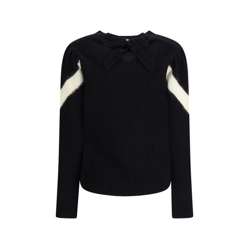 Valentino Black Wool Fleece Sweatshirt