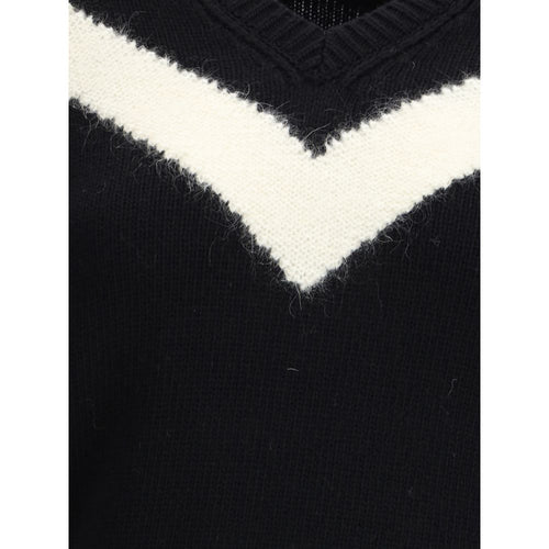 Valentino Black Wool Fleece Sweatshirt