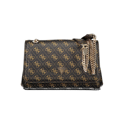 Guess Jeans Braune Polyethylen-Handtasche