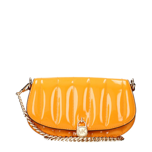 Michael Kors Orange-farbene Crossbody-Tasche aus Leder