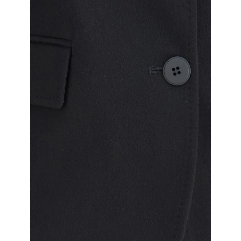Max Mara Schwarze Fleece-Wollbekleidung