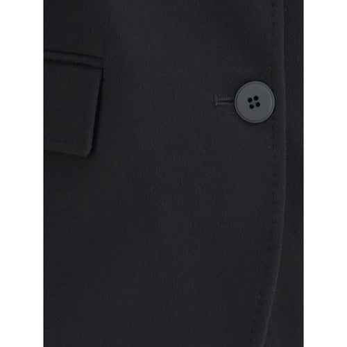Max Mara Schwarze Fleece-Wollbekleidung