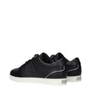 Jimmy Choo Schwarze Leder-Sneaker mit niedrigem Schaft