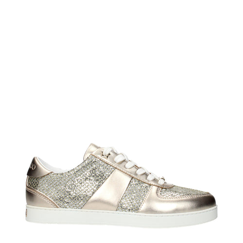 Jimmy Choo Goldene Leder-Sneaker