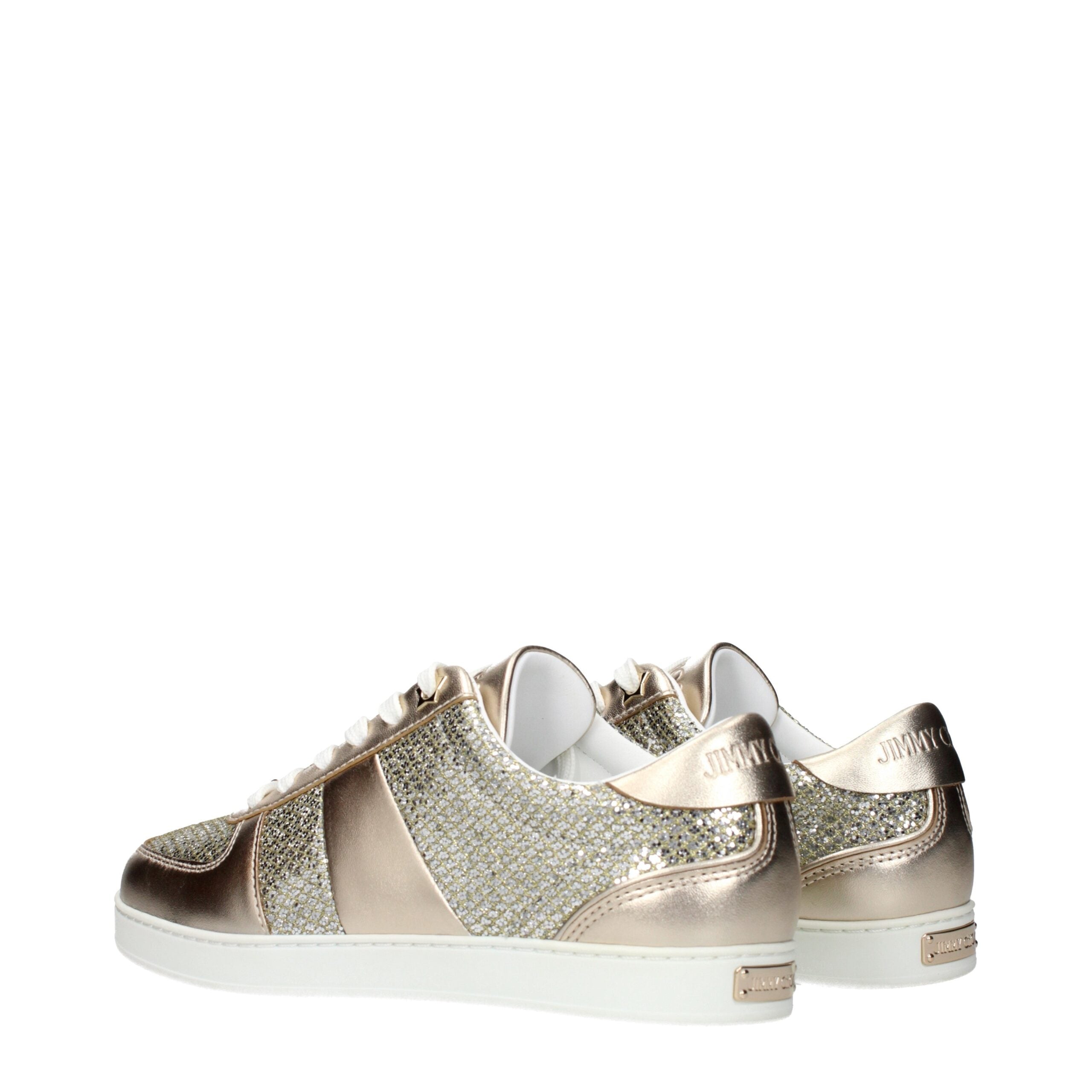 Jimmy Choo Goldene Leder-Sneaker