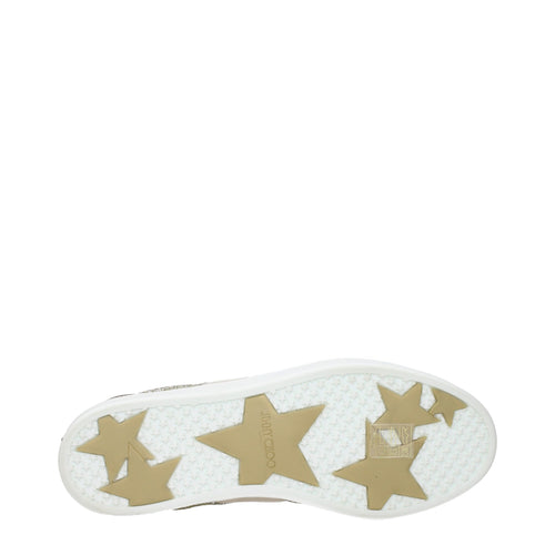 Jimmy Choo Goldene Leder-Sneaker