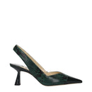Jimmy Choo Grüne Lederpumps