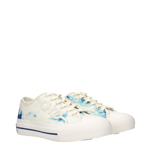 Jimmy Choo Beigefarbene Sneakers aus Stoff mit niedrigem Schaft