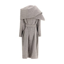 Ferragamo Brauner Wollmantel aus Fleece