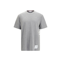 Thom Browne Graues Baumwoll-T-Shirt