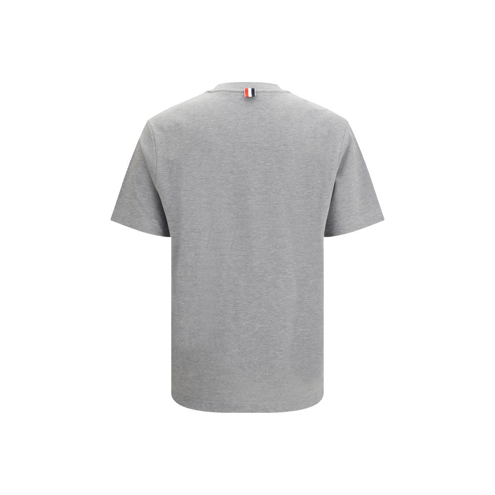 Thom Browne Graues Baumwoll-T-Shirt