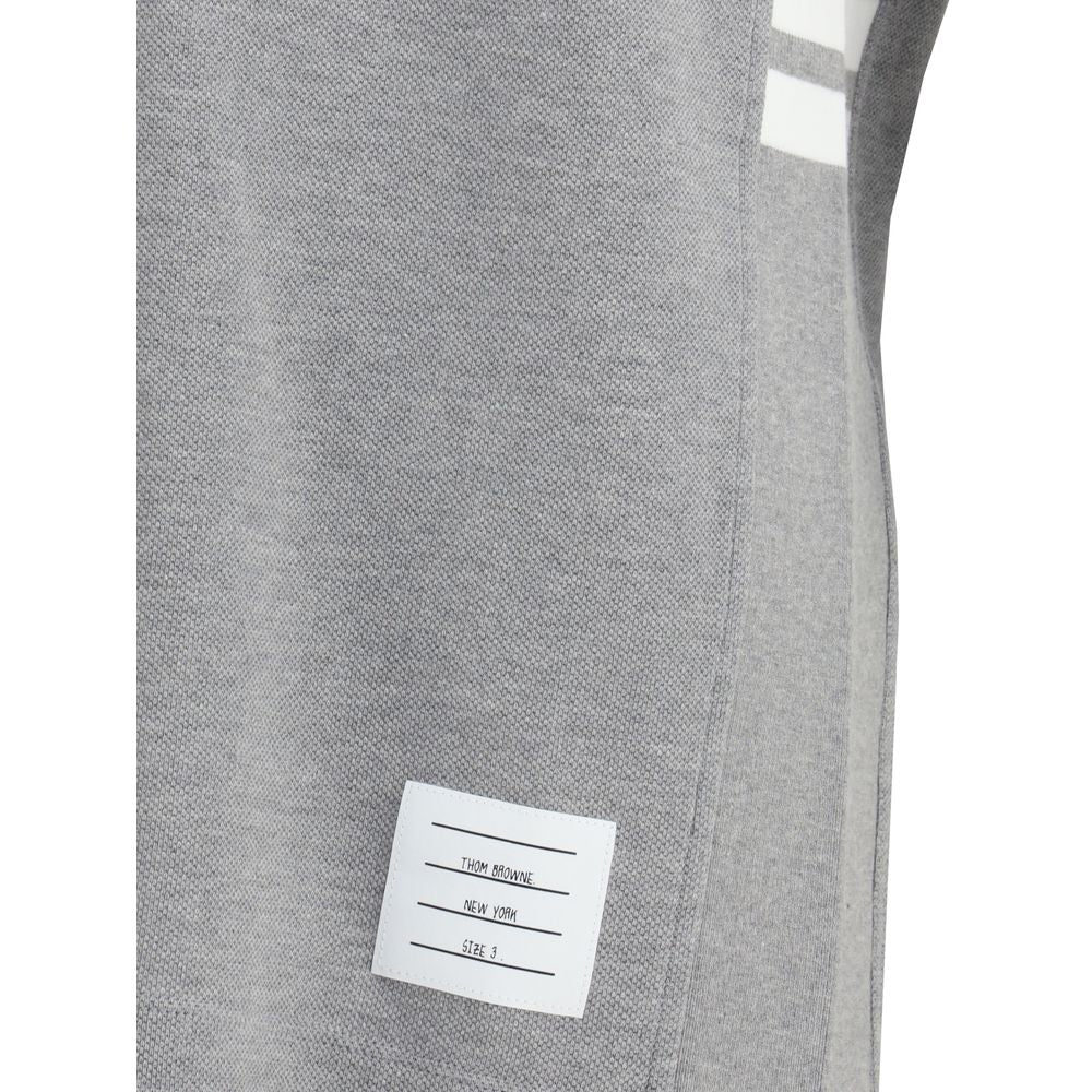 Thom Browne Graues Baumwoll-T-Shirt