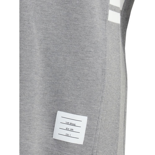 Thom Browne Graues Baumwoll-T-Shirt