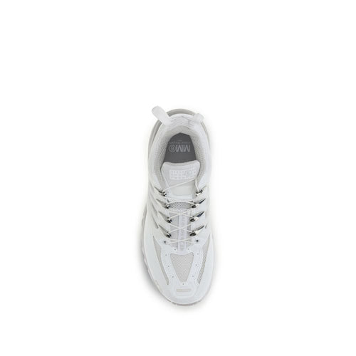 MM6 White Polyamide Sports Shoes