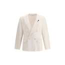 Lardini Wollmantel in Creme