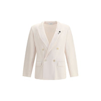 Lardini Wollmantel in Creme