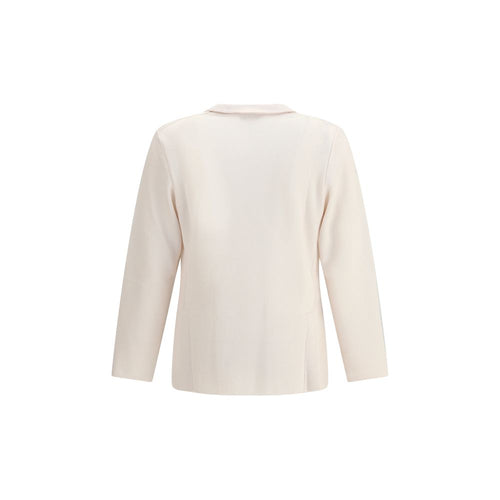 Lardini Wollmantel in Creme