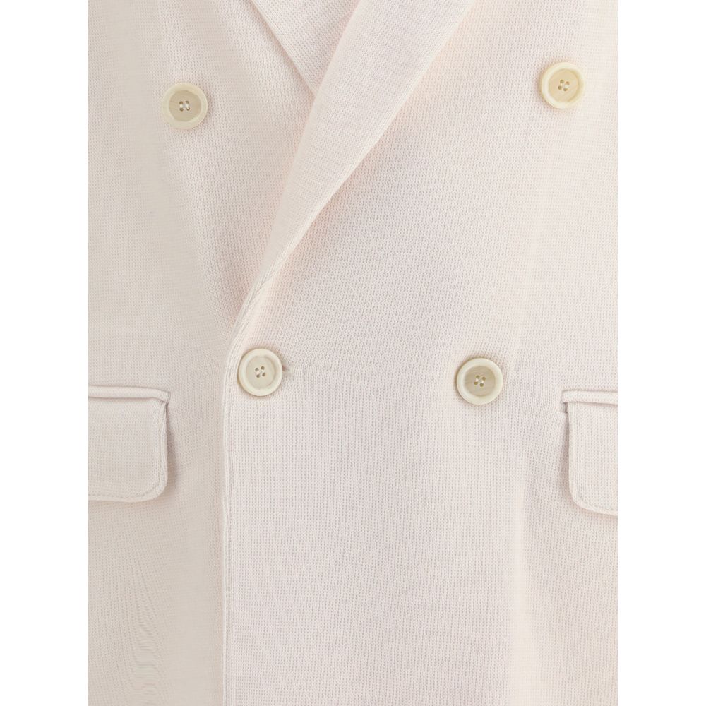 Lardini Wollmantel in Creme