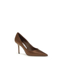 Jimmy Choo Braune Seidenpumps