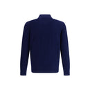 Brunello Cucinelli Blaues Kaschmir-Poloshirt
