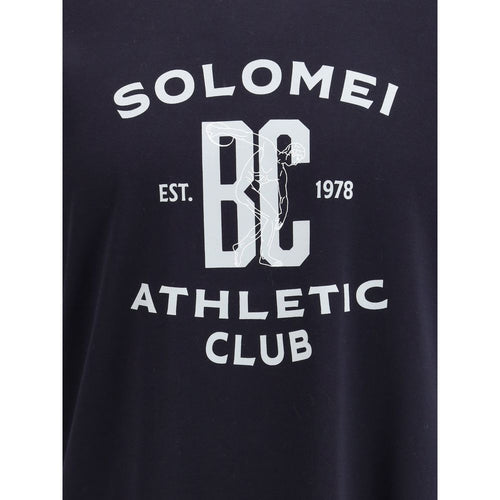 Brunello Cucinelli Baumwoll-T-Shirt in Blau