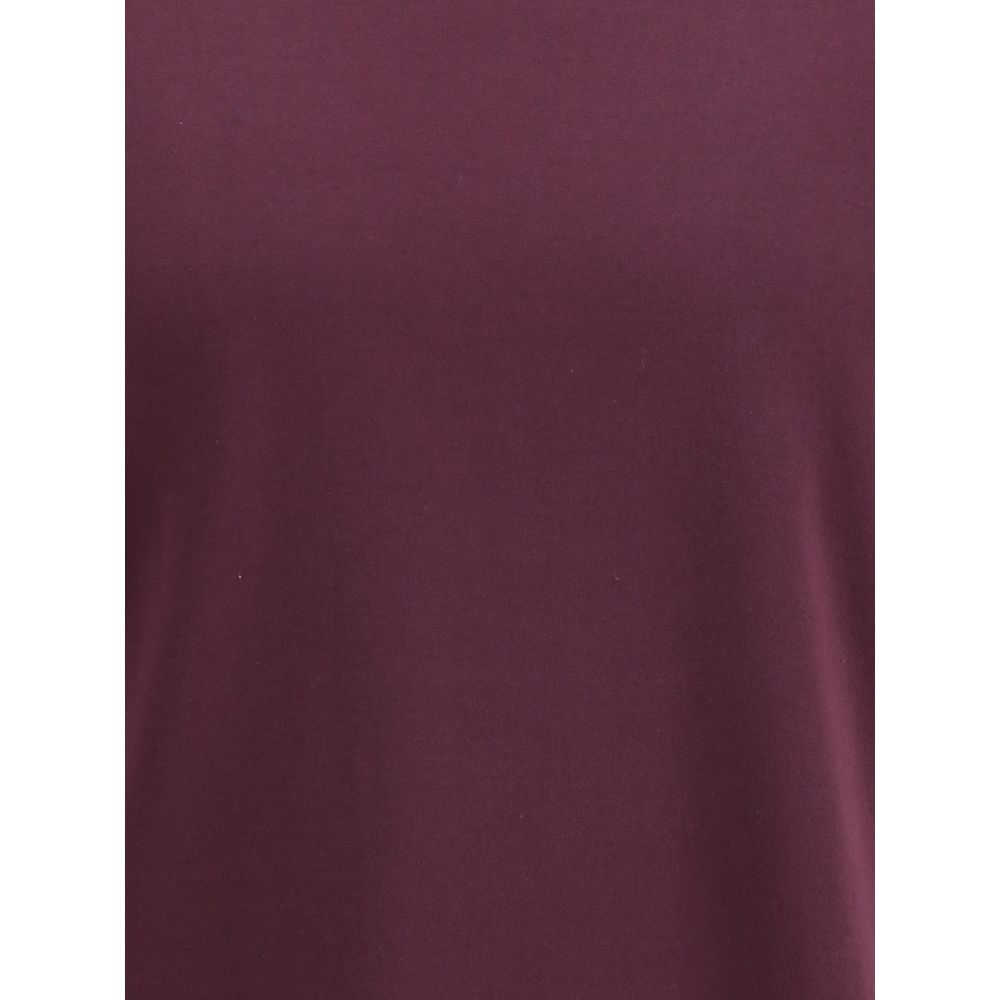 Brunello Cucinelli Baumwoll-T-Shirt in Violett
