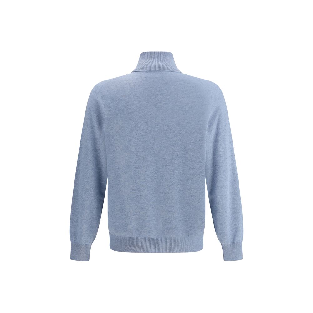 Brunello Cucinelli light blue cashmere sweater