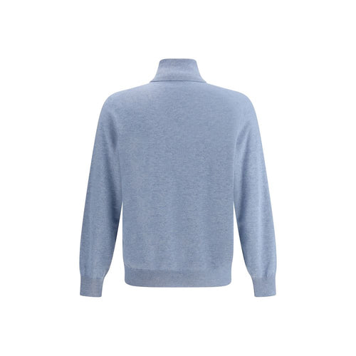 Brunello Cucinelli Hellblauer Kaschmir-Pullover