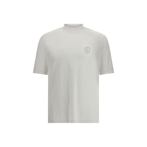 Brunello Cucinelli Weißes T-Shirt aus Polyamid