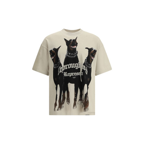 Represent Beigefarbenes Baumwoll-T-Shirt