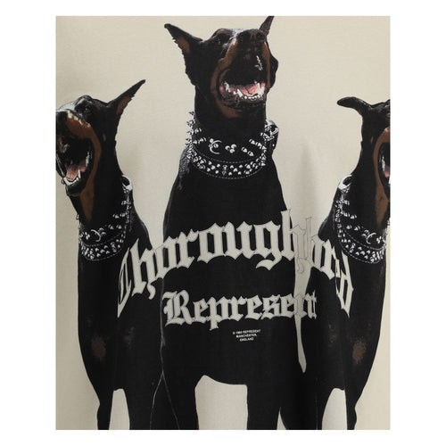 Represent Beigefarbenes Baumwoll-T-Shirt