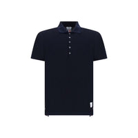 Thom Browne Blaues Baumwoll-Poloshirt