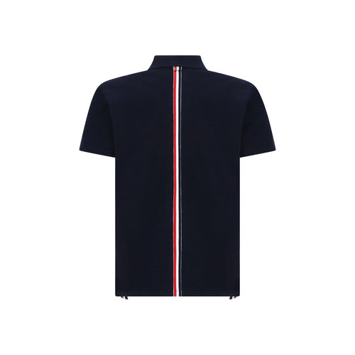 Thom Browne Blaues Baumwoll-Poloshirt