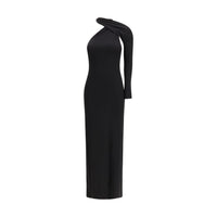 Courrèges Schwarzes Viskose-Cocktailkleid