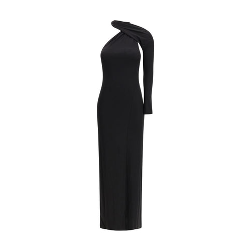 Courrèges Schwarzes Viskose-Cocktailkleid